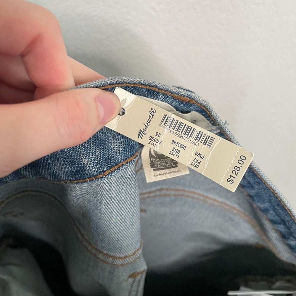 Madewell Classic Straight Leg High Rise Jeans 25 - Picture 5 of 14